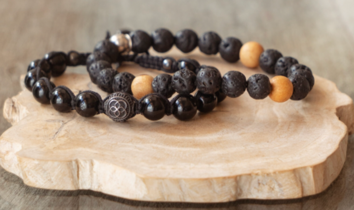 Volcanic Beads and Palo Santo